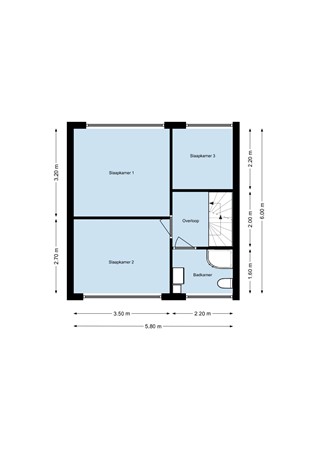 Floorplan - Jan van Goijenstraat 9, 4625 AX Bergen op Zoom